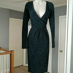 Emerald Glittery Dress 👗